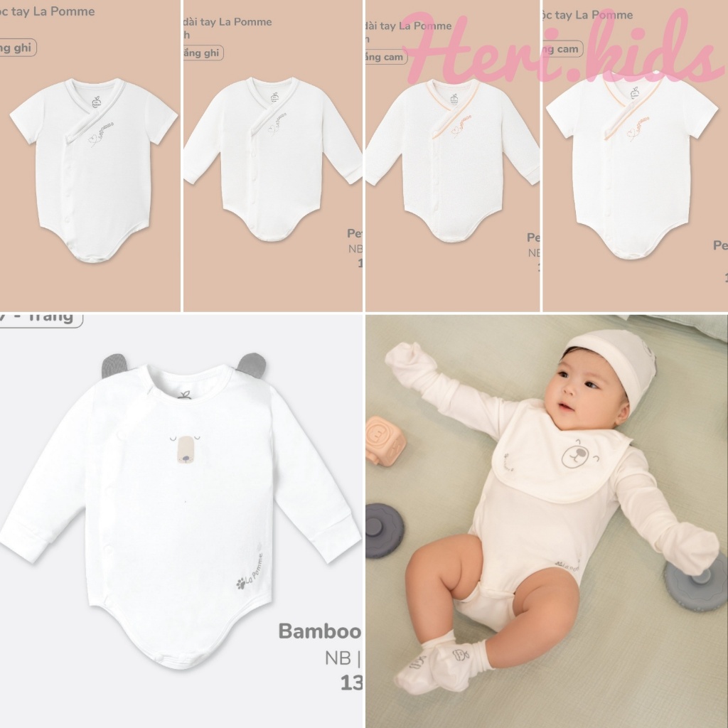 Bộ Bodychip dài tay La pomme sơ sinh