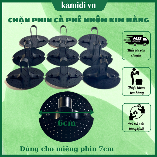 Combo 10 tim, ruột, lõi, chặn gài, nén phin cà phê Kim Hằng/Trung Nguyên-Đường kính 6cm dùng cho miệng phin 7cm