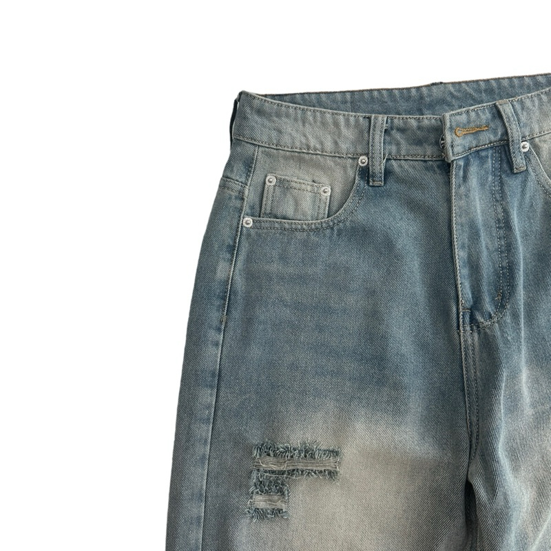BLUE TORN V2 - Quần jeans xanh rách 1011