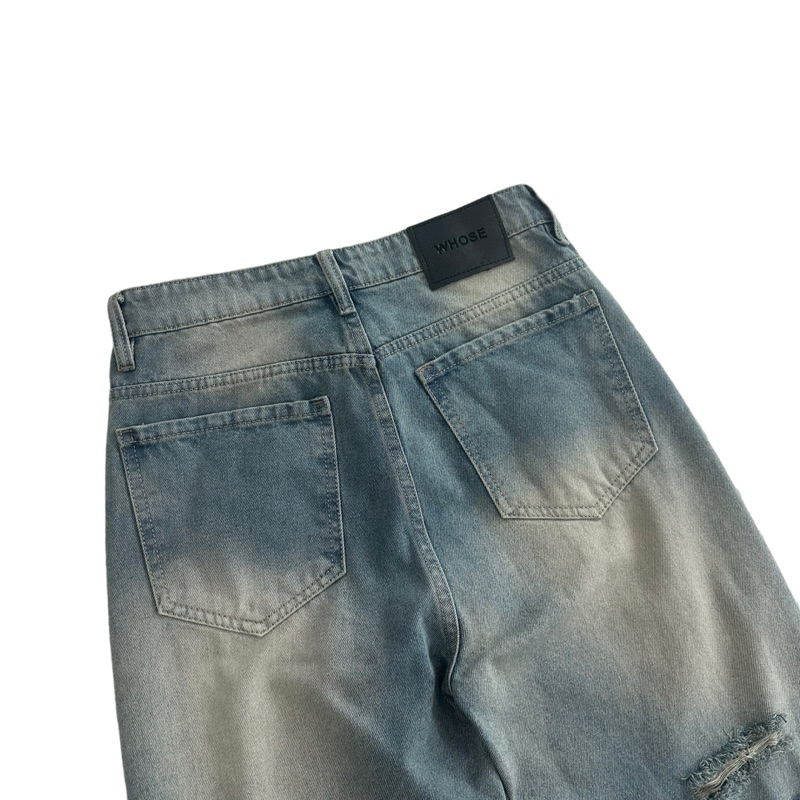 BLUE TORN V2 - Quần jeans xanh rách 1011