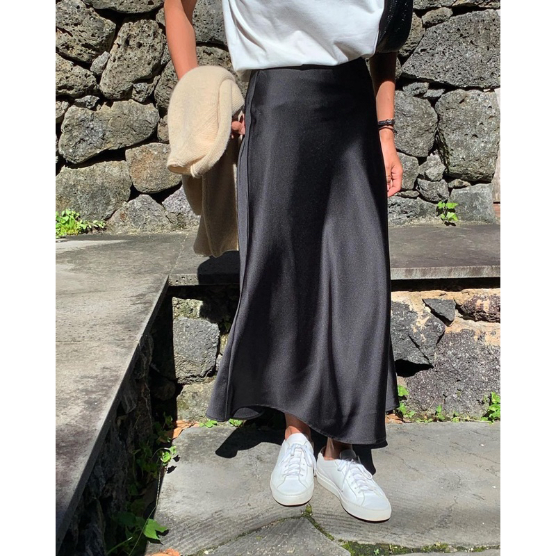 ÁIMEE - CHÂN VÁY SATIN SKIRT
