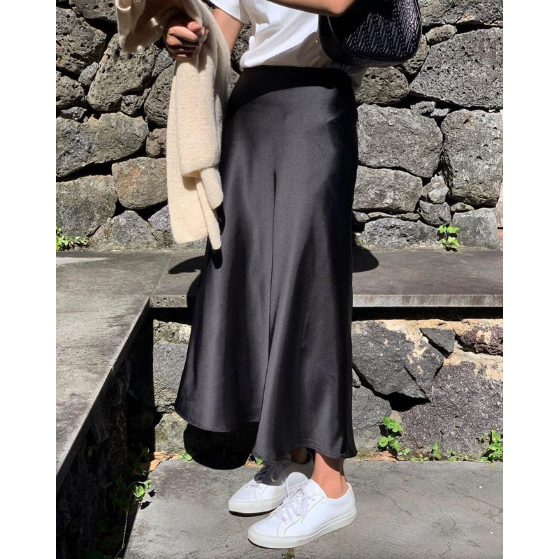 ÁIMEE - CHÂN VÁY SATIN SKIRT