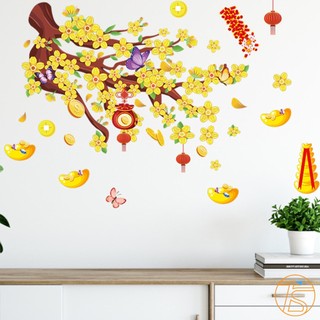 Decal Tết Giáp Thìn Năm 2024 Trang Trí Dán Kính, Tường Shop Thời Trang Công Ty Văn Phòng, Quán Cà Phê