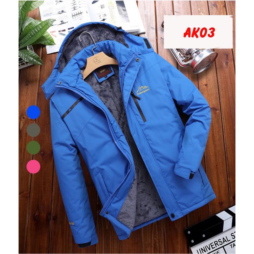 ÁO KHOÁC NAM NỮ CHỐNG THẤM 3 LỚPchất Gortext chống nước cản gió,kết hợp lót lông dày dặn ấ