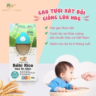 Gạo ăn dặm cho bé Japonica - gạo tươi xát dối - gạo trắng cho bé từ 6 tháng
