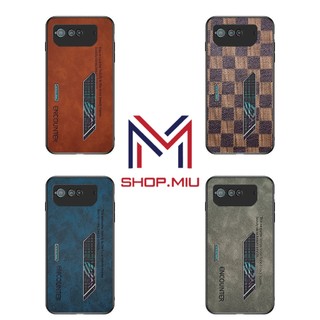 Ốp lưng da lộn mịn asus rog phone 6 rog phone 3 rog phone 5 rog phone 2 rog phone 7 in chữ dập chìm
