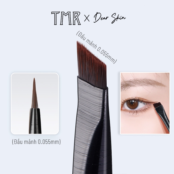 [Set 3] Cọ Kẻ Mắt & Kẻ Khuôn Chân Mày BF300 TMR, cọ vẽ eyeliner sắc nét hoàn hảo, cọ đa công dụng, cọ vẽ chân mày