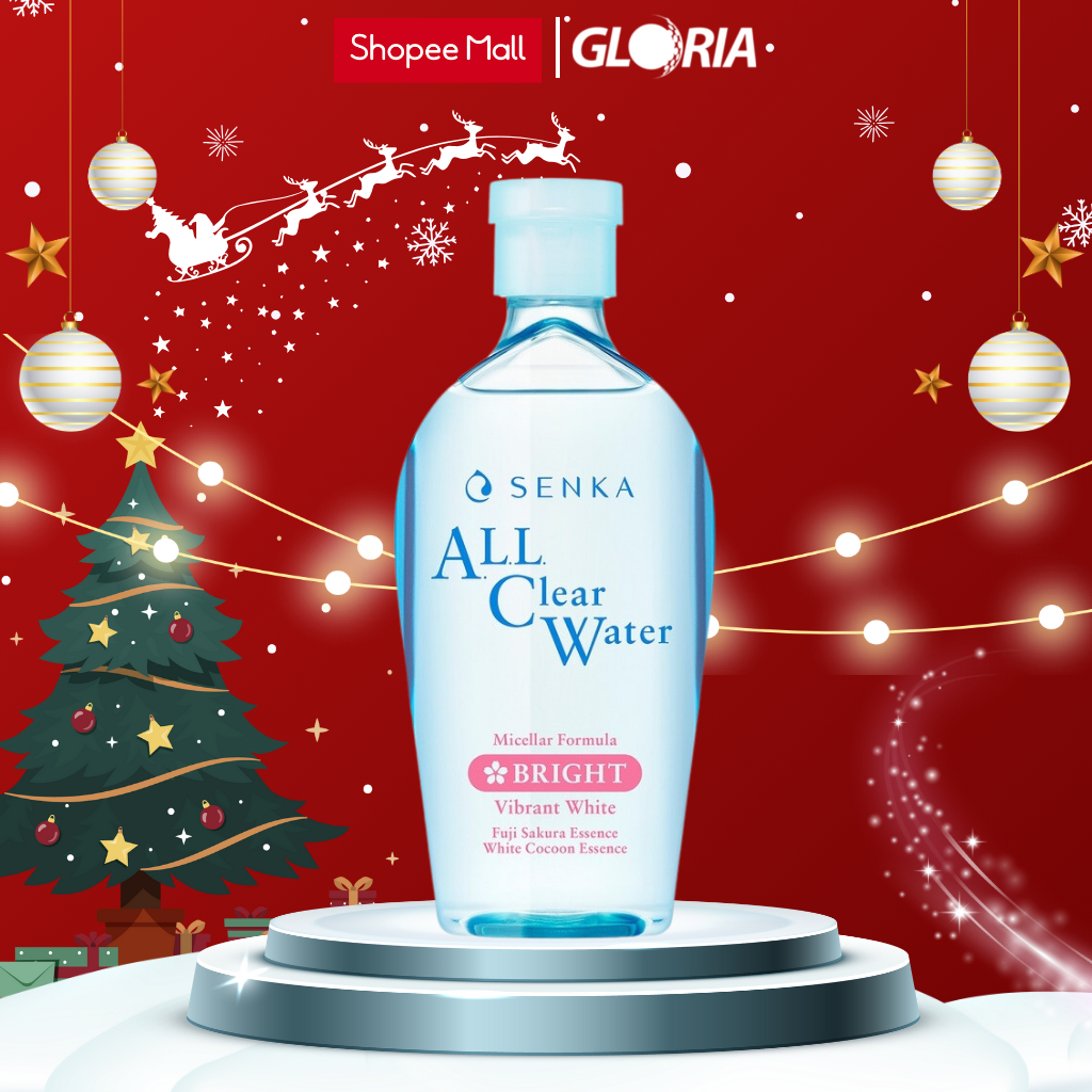 Nước Tẩy Trang Dưỡng Trắng Senka All Clear Water Micellar Formula White 230ml