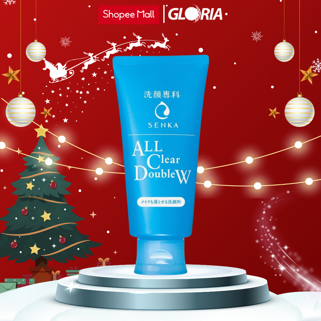 Sữa Rửa Mặt Tẩy Trang 2 Trong 1 Senka Perfect A.L.L Clear DoubleW 120g