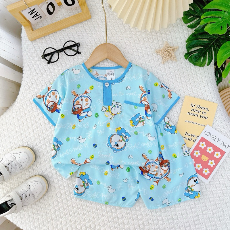 Bộ tole / lanh tay ngắn quần đùi bé trai đủ size