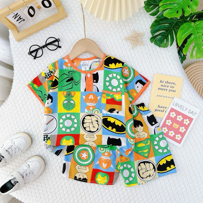 BỘ TOLE / LANH CỘC TAY QUẦN ĐÙI BÉ TRAI