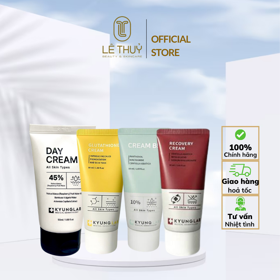 Kem dưỡng KyungLab phục hồi chuyên sâu, giảm nám tàn nhang, nâng tone Cream B5, Recovery, Glutathion