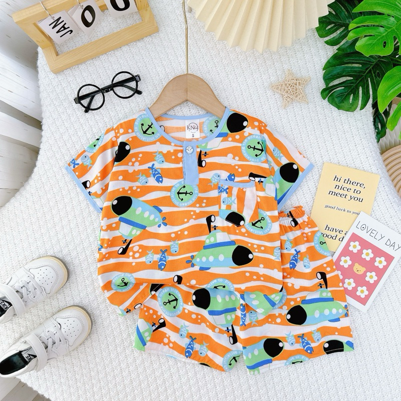 BỘ TOLE / LANH CỘC TAY QUẦN ĐÙI BÉ TRAI