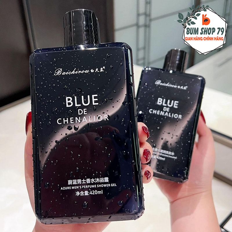Combo Dầu Gội Sữa Tắm Nước Hoa Blue 420ml Dưỡng Ẩm Cho Làn Da Sạch Sâu, Bộ Sữa Tắm Gội Nam Thơm Lưu Hương Lâu Cho Bạn.