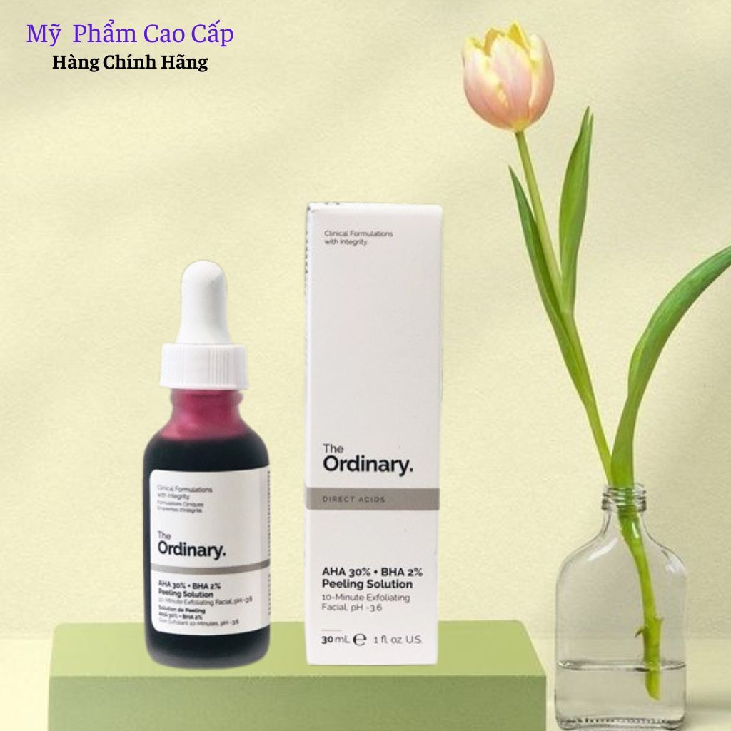 Serum tẩy da chết The Ordinary AHA 30% BHA 2% Peeling Solution giảm mụn giảm thâm tái tạo da .