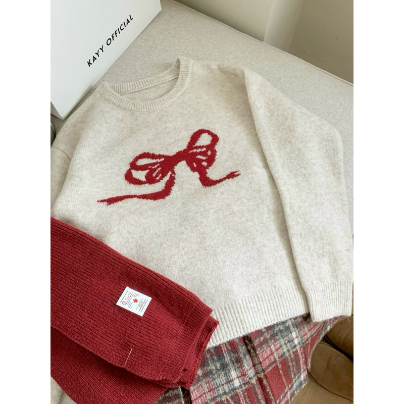 KAYY. Áo len nơ _ Alno