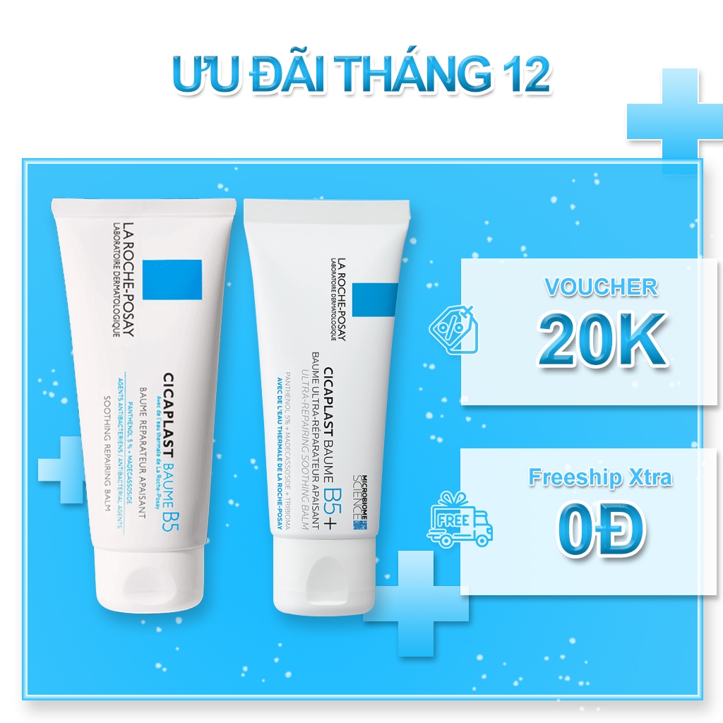Kem dưỡng La Roche Cica plast Baume B5 40ml và b5+ 100ml hỗ trợ làm dịu & phục hồi da