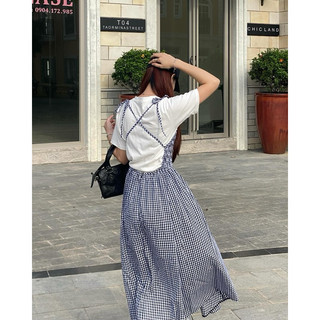 𝐒𝐭𝐞𝐥𝐥𝐚 𝐃𝐫𝐞𝐬𝐬 - Đầm caro cổ yếm khoe lưng