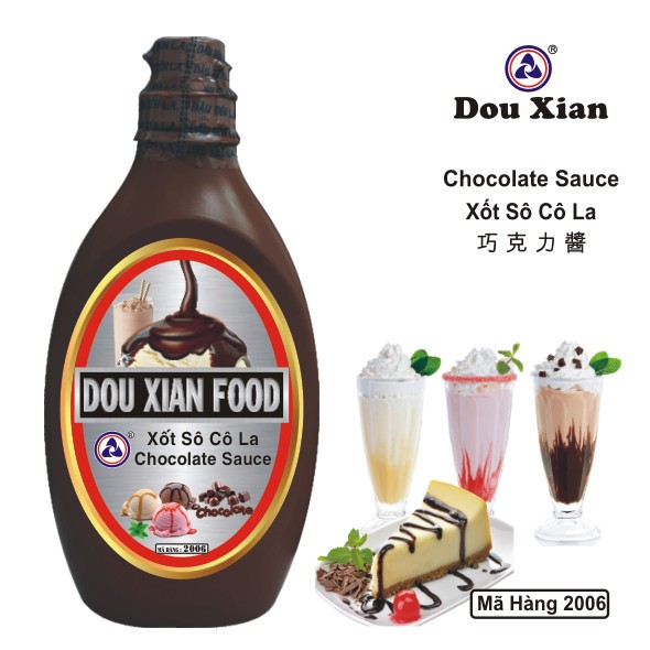 Sốt Douxian Socola chai 500g