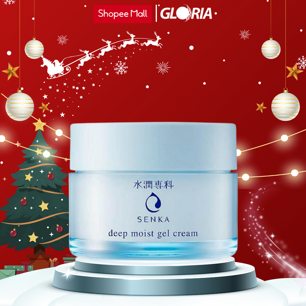 Mặt Nạ Ngủ Cấp Ẩm Chuyên Sâu Dạng Gel Senka Deep Moist Gel Cream 50g