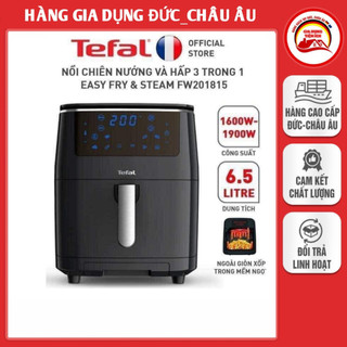 Nồi chiên không dầu kèm hấp tefal fw201815 6.5l 1900w, đa chức năng - nhập đức