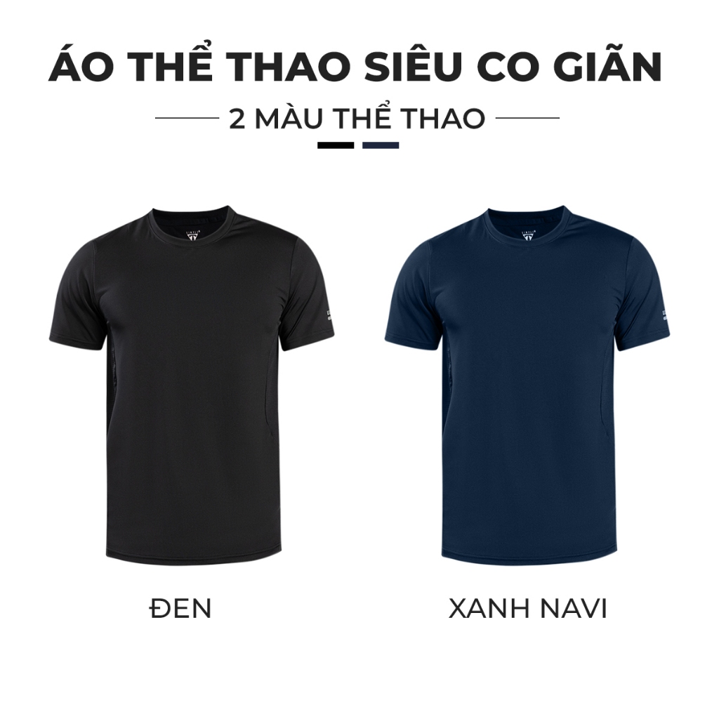 Áo Thể Thao Nam TSIMPLE cổ tròn tay ngắn tập gym phối lưới thun lạnh thoáng mát co giãn chuẩn form AHP1