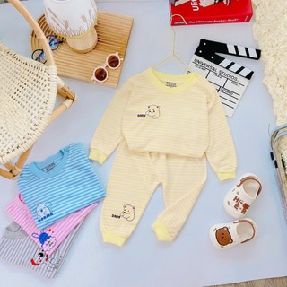 Bộ dài tay bé trai, bộ dài tay bé gái - bộ dài tay thu đông cho bé 7-13kg