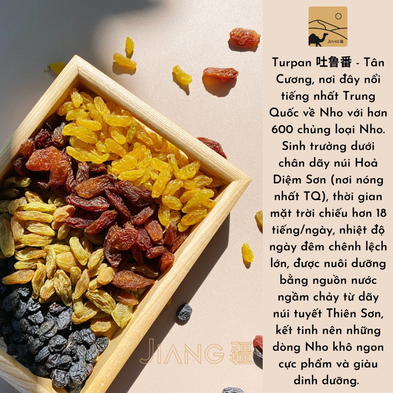 Nho Khô Tân Cương Thượng Hạng - Nho Hương Phi Hương Vị Hoa Hồng  Jiang