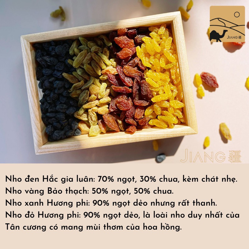 Nho Khô Tân Cương Thượng Hạng - Nho Hương Phi Hương Vị Hoa Hồng  Jiang