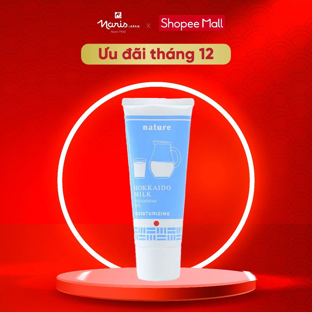 Gel Rửa Mặt Naris Cosmetic Nature Dưỡng Ẩm Chiết Xuất Sữa Hokkaido 100g