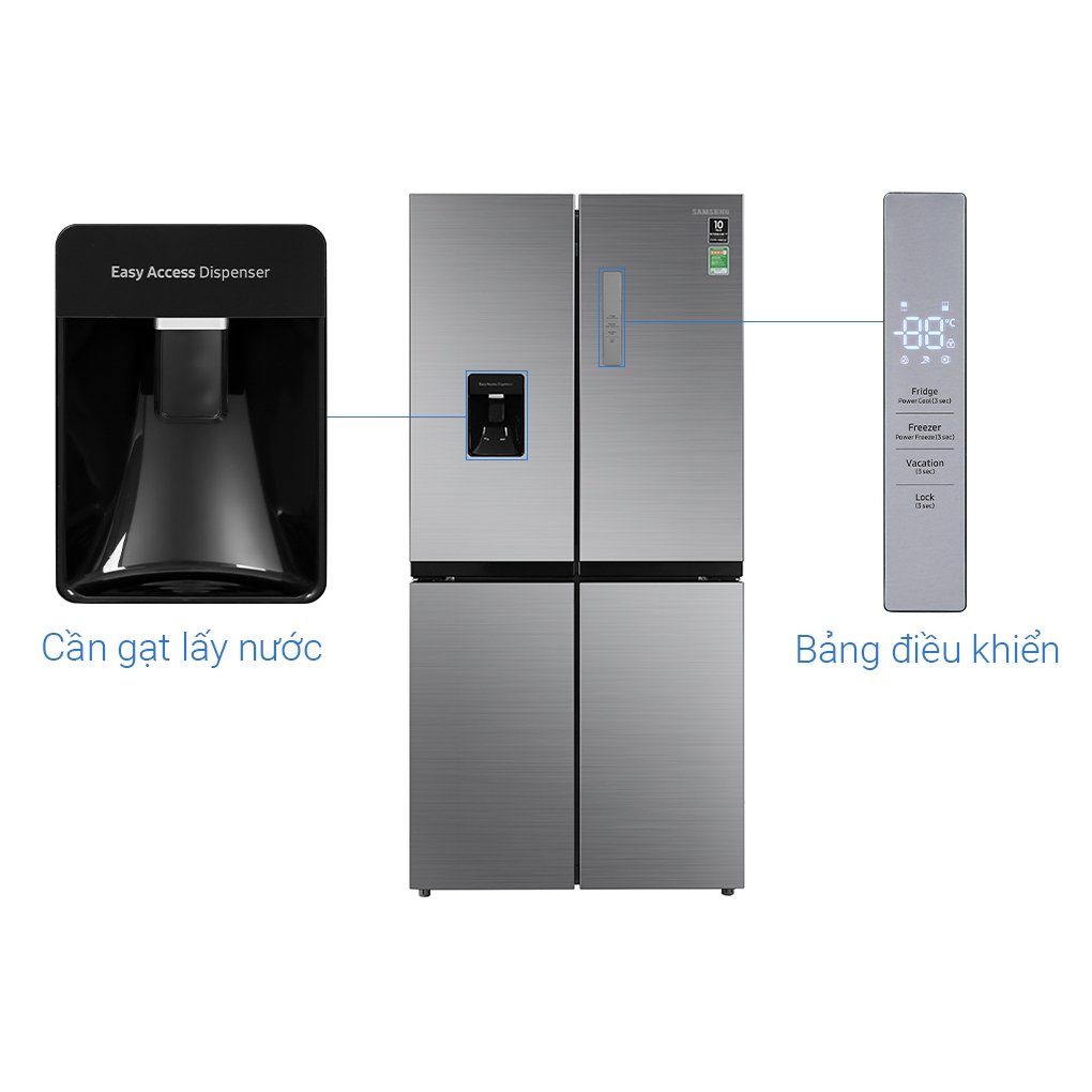 Tủ lạnh Samsung Inverter RF48A4010M9SV 488 lít Bảo hành chính hãng 24 tháng tại nhà