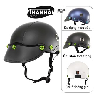 Mũ bảo hiểm napoli n088 gắn 7 ốc titan gr5 lục bảo - chính hãng bảo hành 12 tháng