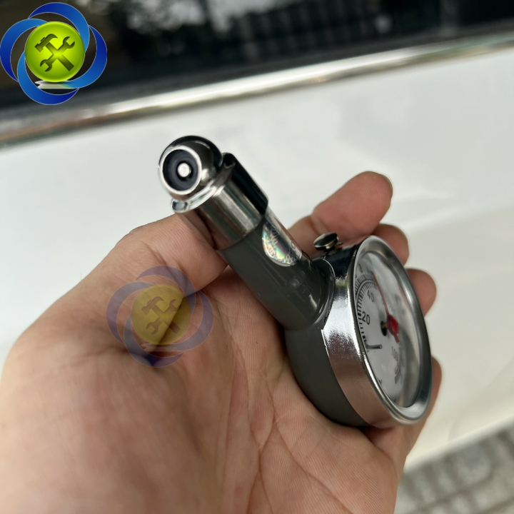 Đồng hồ đo áp suất lốp oto - xe máy có hộp đựng