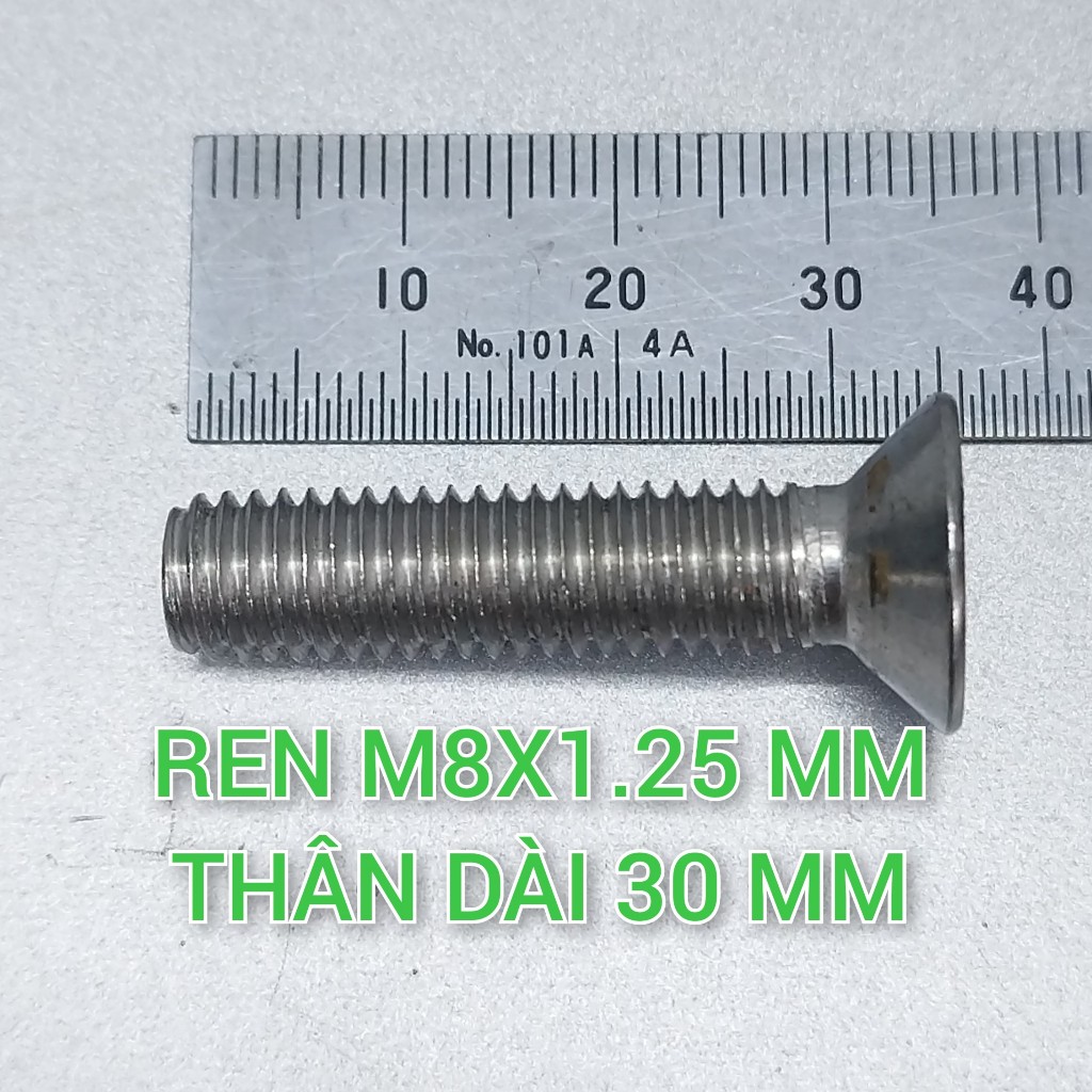 Bulong  Inox 304 M8x30 đầu lục giác âm  hàng bãi Nhật