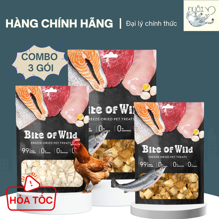 Snack cho mèo của Petour Bet Of Wild - Thức ăn nhẹ cho chó, mèo từ 3 tháng tuổi