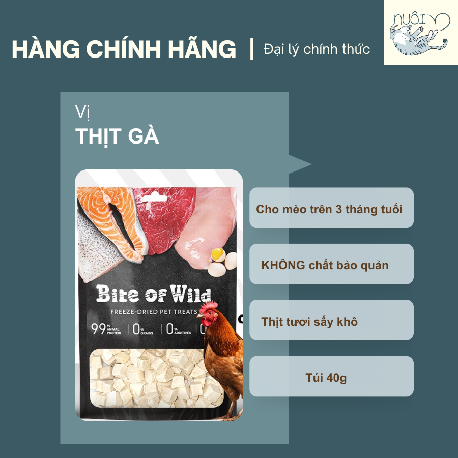 Snack cho mèo của Petour Bet Of Wild - Thức ăn nhẹ cho chó, mèo từ 3 tháng tuổi
