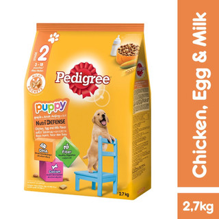 Thức Ăn Hạt Khô Pedigree cho Chó Con vị Gà, Trứng và Sữa túi 2.7kg