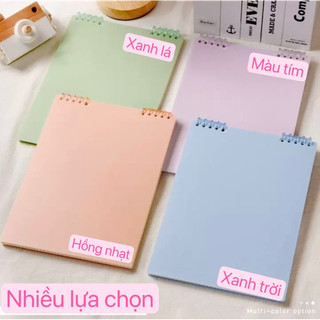  Sổ còng MOKA dễ dàng thay giấy khổ A5 màu trơn dạng còng ngang