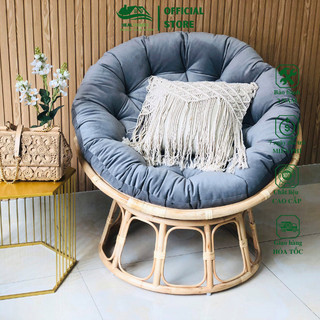 Ghế lười thư giãn Papasan mây HealHomes, decor ban công nằm thư giãn, trang trí phòng khách