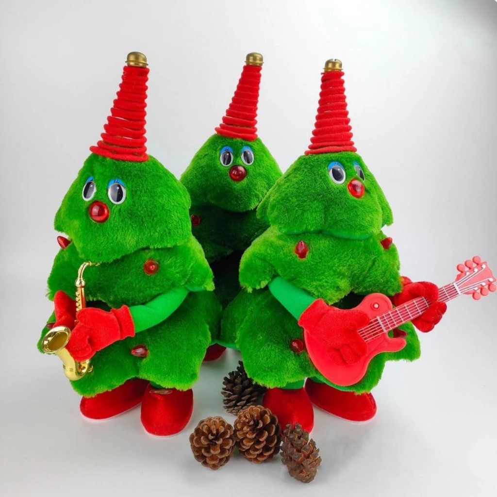 Cây Thông Nhảy Múa Vui Nhộn, Có Đèn và Âm Thanh, Nhại Lại Đồ chơi Giáng Sinh dành cho bé