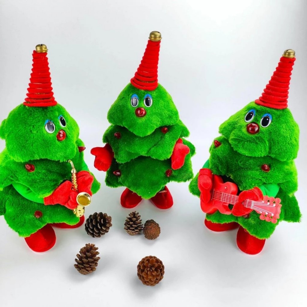 Cây Thông Nhảy Múa Vui Nhộn, Có Đèn và Âm Thanh, Nhại Lại Đồ chơi Giáng Sinh dành cho bé