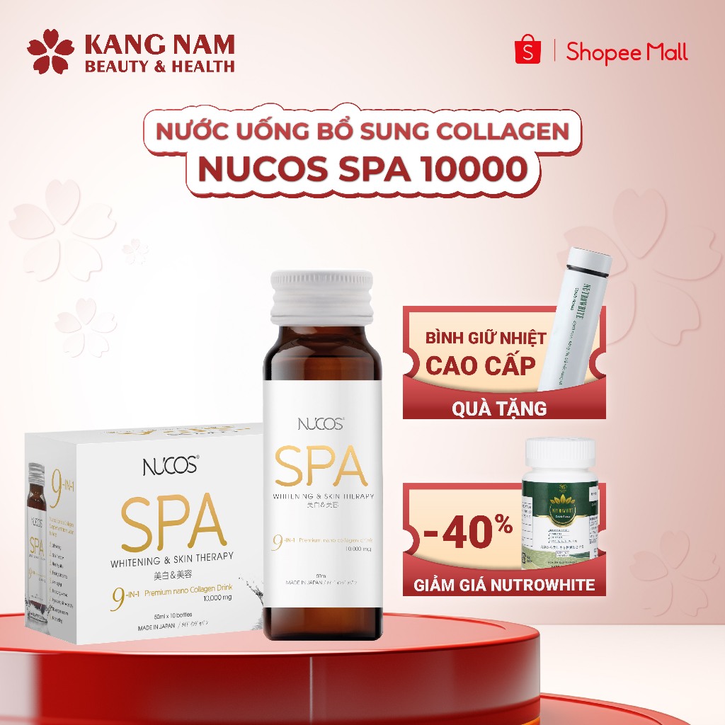 Collagen Nước Ngừa Lão Hóa Nucos Spa 10000 (Hộp 10 Chai x 50ml)