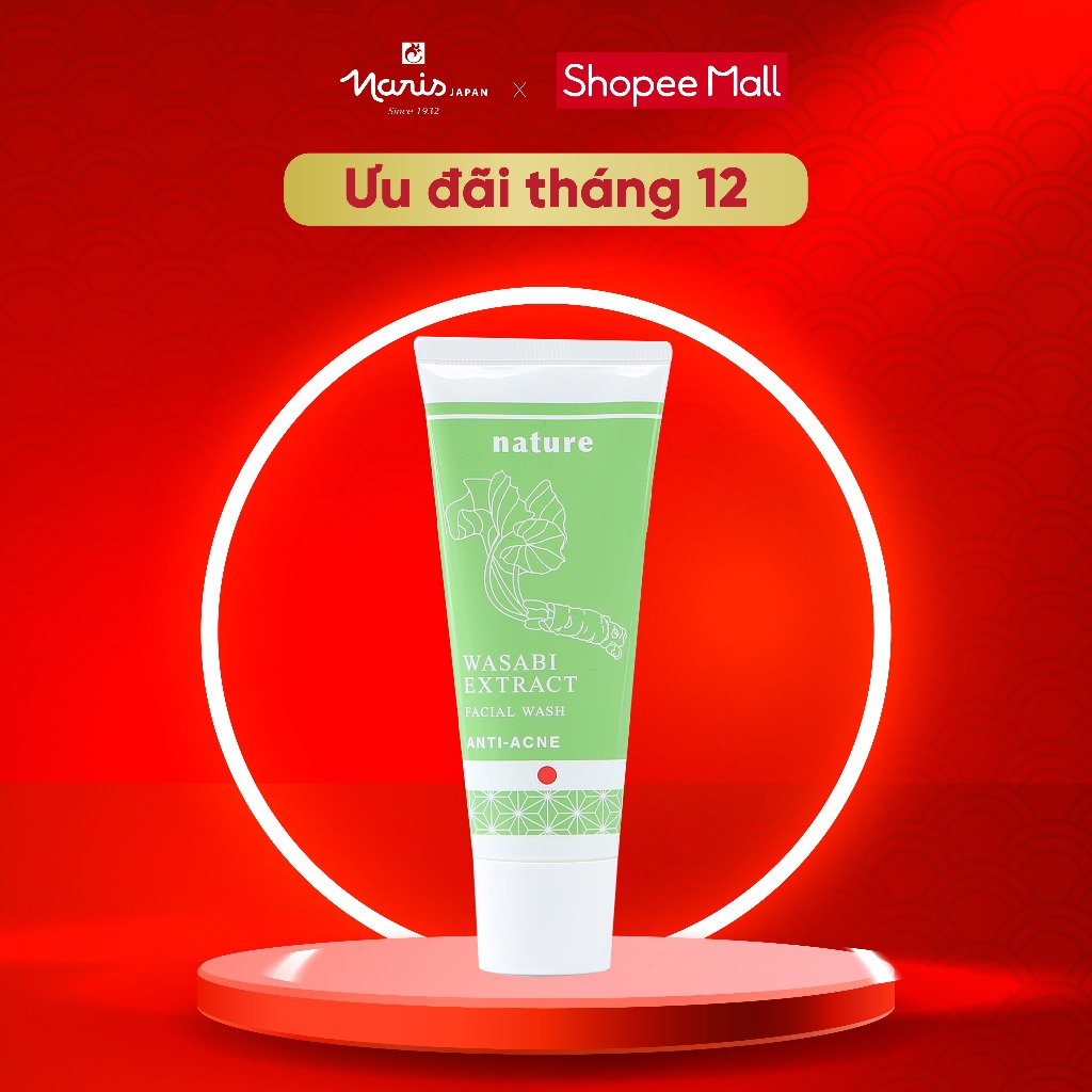 Sữa Rửa Mặt Naris Nature cho da mụn Chiết Xuất Mù Tạt Wasabi 100g