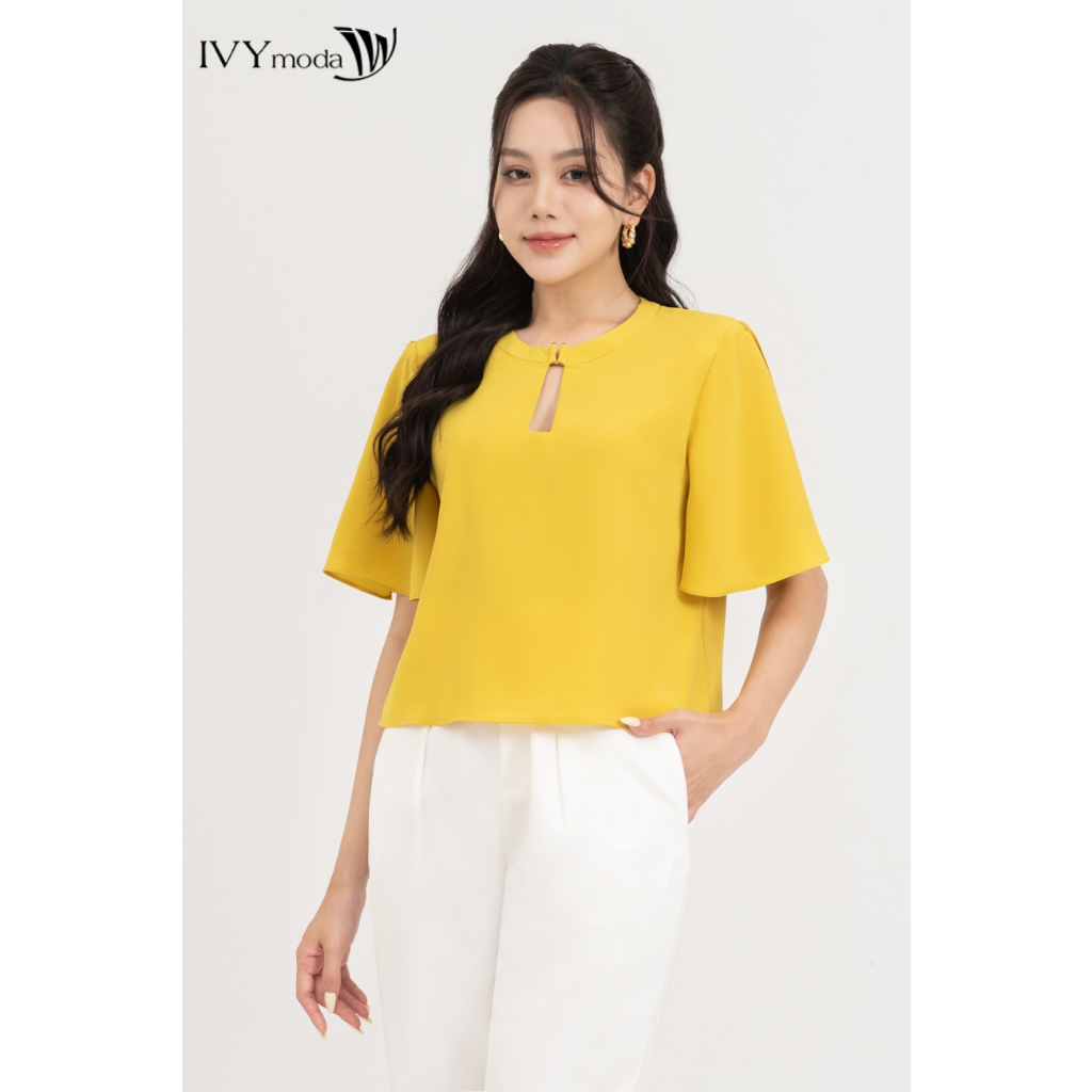 Áo lụa tay kiểu nữ IVY moda MS 16M8656