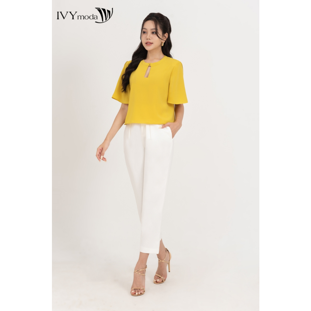 Áo lụa tay kiểu nữ IVY moda MS 16M8656