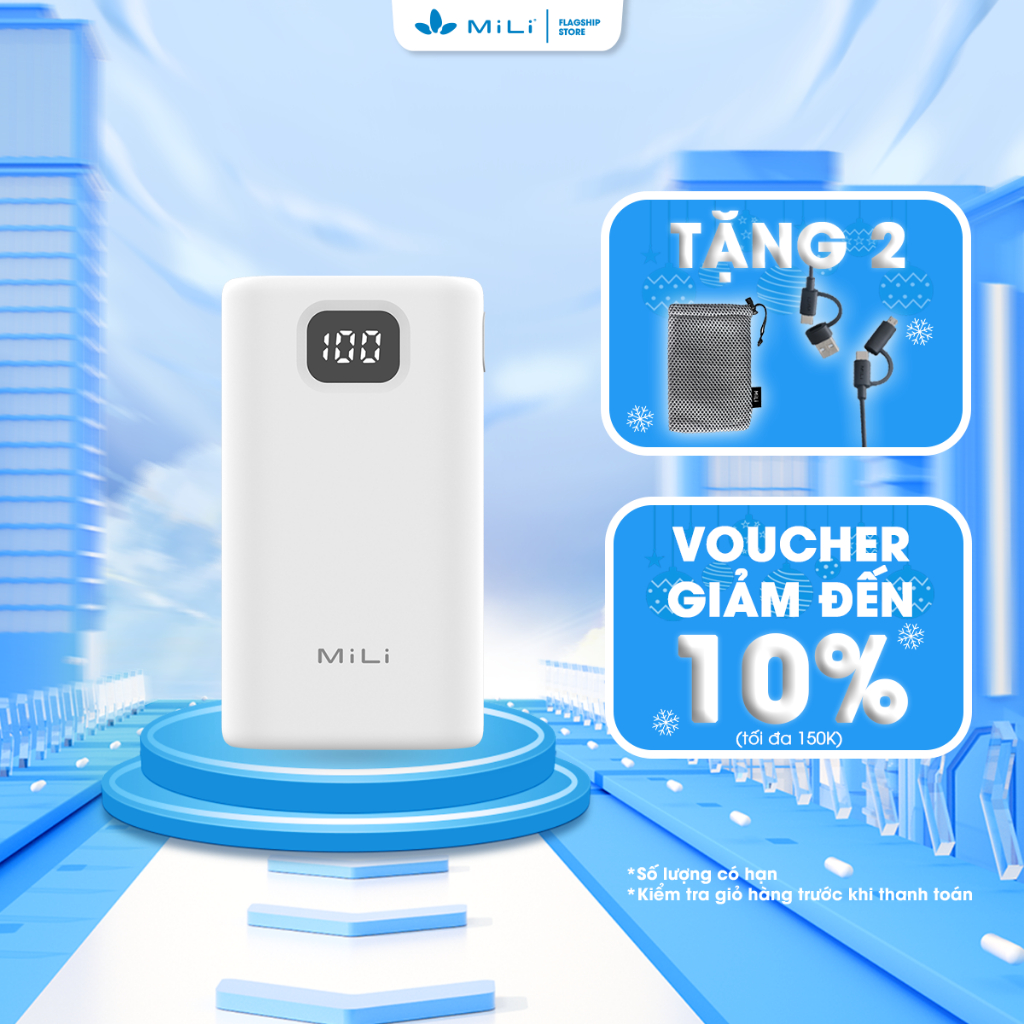 Pin sạc dự phòng MiLi Power Mini 9,600mAh - HB-M09