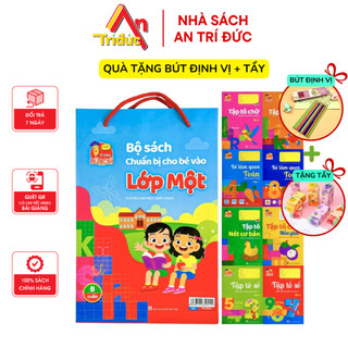 Sách - Combo Chuẩn Bị Cho Bé Vào Lớp 1 Túi 8 Cuốn Học Toán Luyện Viết Nét Chữ Cơ Bản - Dành Cho Bé 4-6 Tuổi - V 01