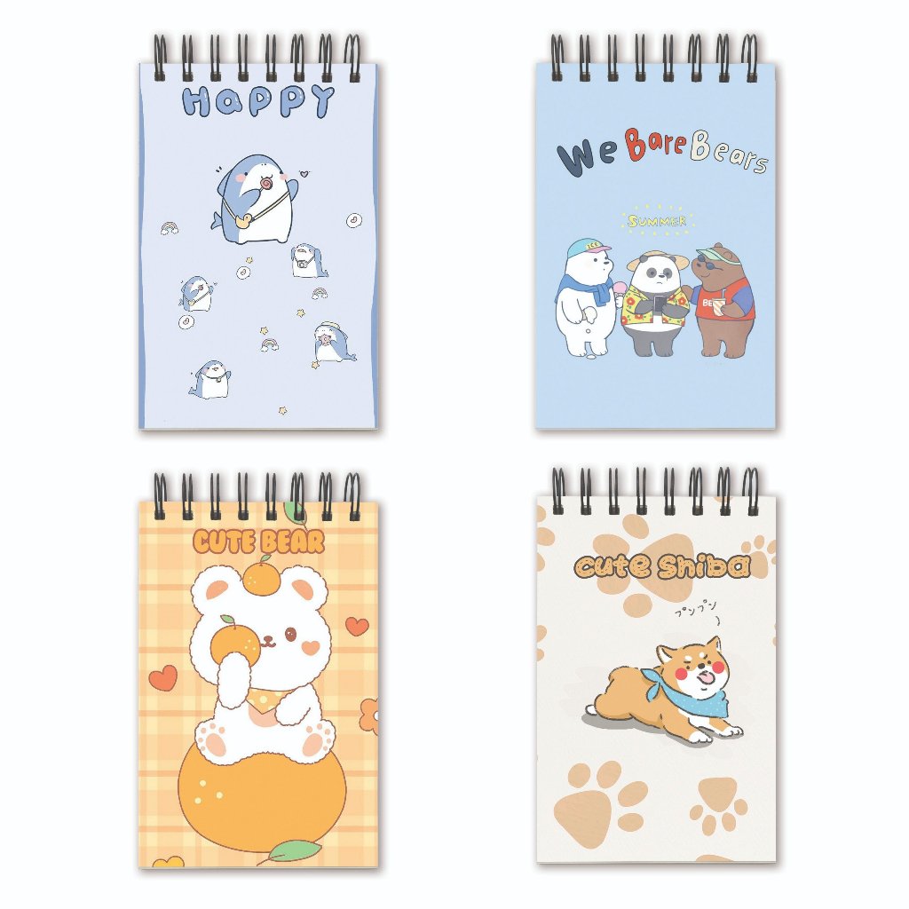 Sổ Lò Xo A7, Sổ tay A7 Quang Huy 180 trang, Sổ ghi chép take notes tiện lợi