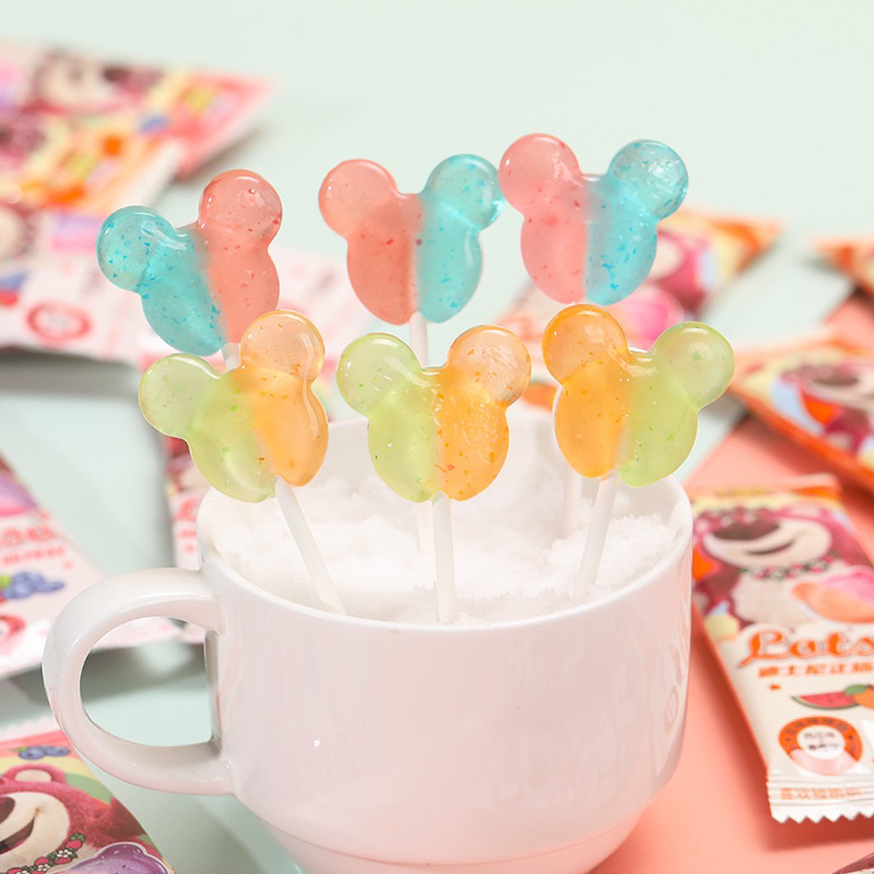 Kẹo Mút Trái Cây Gấu Dâu Lotso Vị Dâu Việt Quất Siêu Ngon