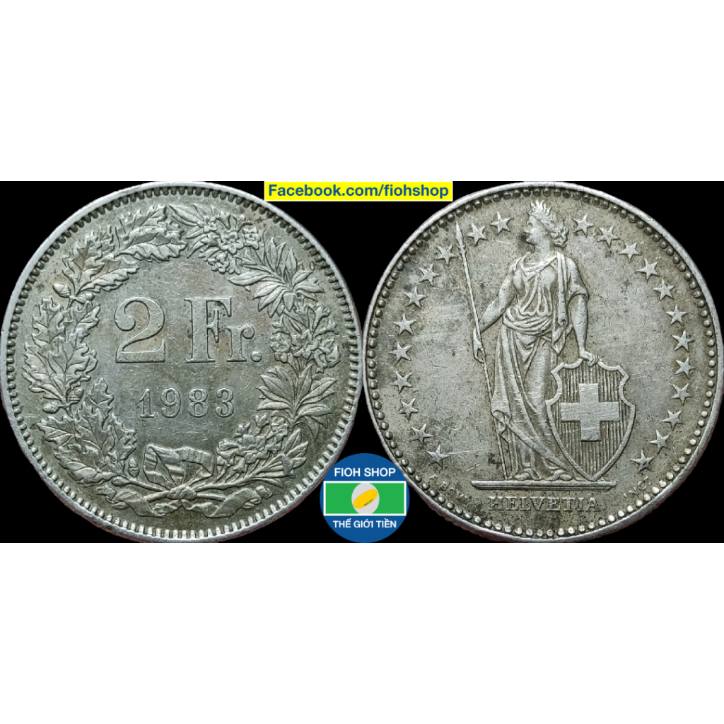 Đồng xu 2 Francs Thụy Sĩ (Switzerland) 1968-Nay